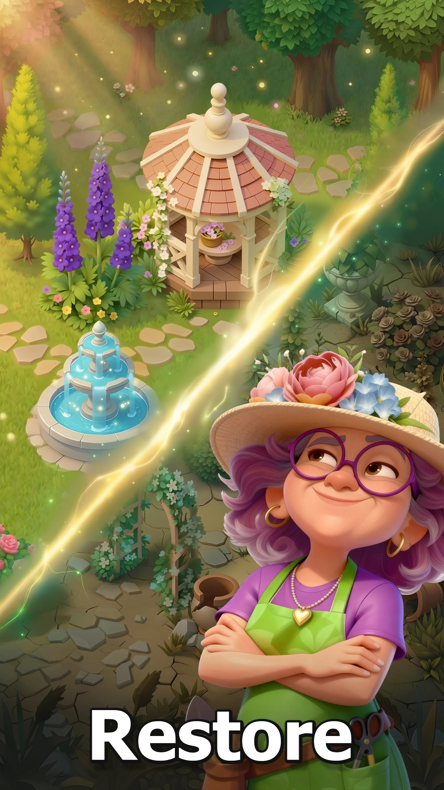 Garden Getaway: Merge & Design screenshot