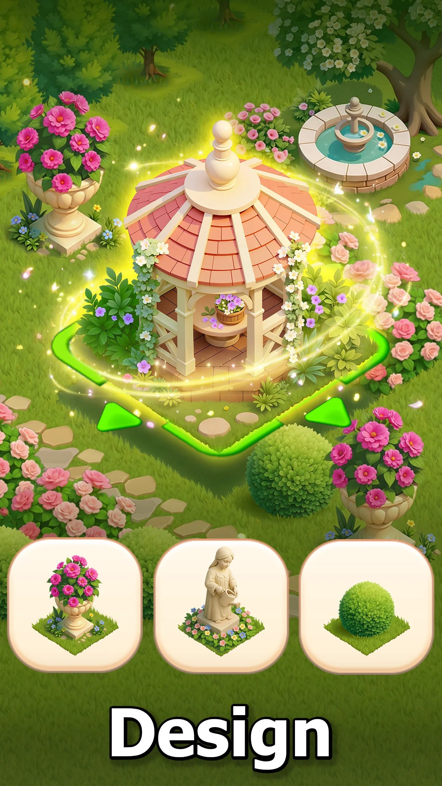 Garden Getaway: Merge & Design screenshot