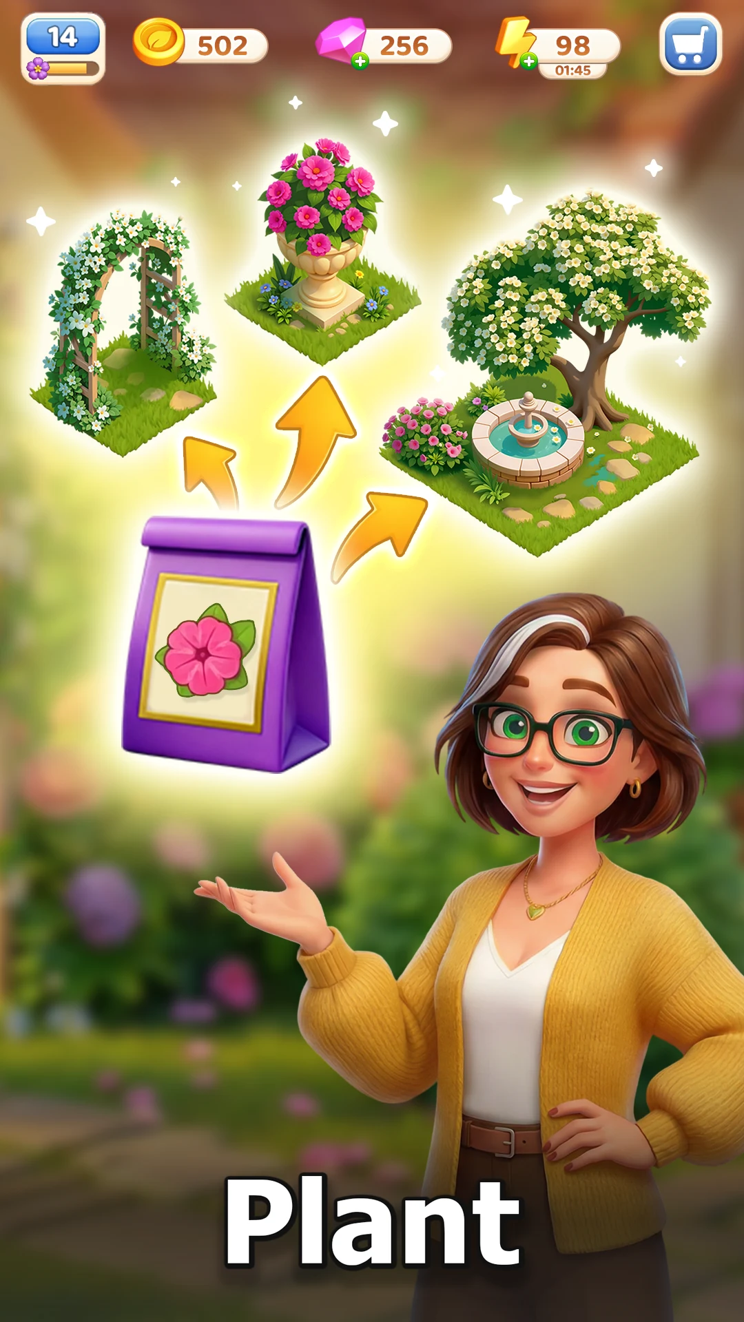 Garden Getaway: Merge & Design screenshot